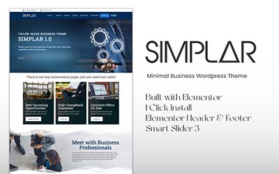 Download Simplar - Award Winning Minimal Business Wordpress Theme