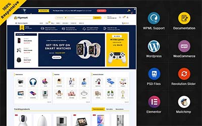 Download Flipmart – Mega Shop Multipurpose Elementor WooCommerce Store