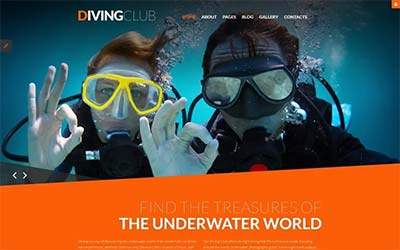 Download Diving Club - Sports and Outdoors and Diving Responsive Joomla Template