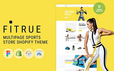 Download Fitrue - Sports Store Multipage Clean Shopify Theme