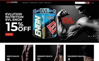 Download Hard Gainer - Sports Nutrition Store Responsive Magento Theme